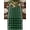 Green, variant on Christmas Snowflake Table Runner, Xmas Snowflake Rustic Farmhouse Washable Cotton Linen Table Runners 36 Inches Long, Dresser Scarf Runner for Nightstand/End Tables/Round Tables 13''x36''