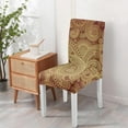 thumbnail image 4 of Classic Paisley Bohemian Dining Chair Covers Set of 4 Vintage Floral Ethnic Retro Colorful Pattern Washable Polyester Stretch Slipcovers Removable Protector for Chic Home, 4 of 7