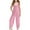 Pink, variant on HCNTES Girl's V Neck Sleeveless Jumpsuits: Spaghetti Straps Harem Long Pants Rompers with Pockets, for a Comfortable Fit 5-6 Years Pink