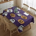 thumbnail image 5 of Halloween Table Cover Wrinkle Resistant Washable Tablecolths Table Covers Pumpkin Skull Bat Spider Rectangle Tablecloth for Party Picnic Dinner Decor, 5 of 5