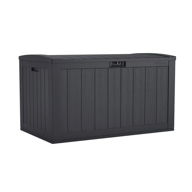 Suncast 7024862 55 x 28 in. 134 gal Black Plastic Deck Box