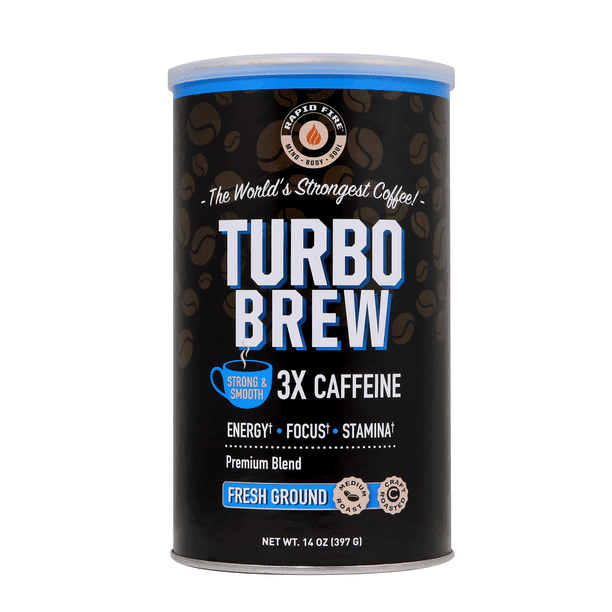 Rapid Fire Turbo Brew Keto Ground Coffee, 14 oz Can