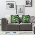 thumbnail image 2 of BANET Pillow Covers Green Banana Leaves Throw Pillow Covers Plant Outdoor Decorative Pillowcase Square Cushion Cover for Couch Bed Sofa Home Patio (Pack of 2) 12x12in, 2 of 7