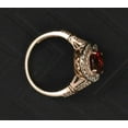 thumbnail image 3 of Red Garnet Women's Engagement Gift Ring 2.50Ct Oval Cut Simulated 14K Rose Gold Plated, 3 of 6