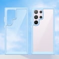 thumbnail image 6 of Feishell Clear Case for Samsung Galaxy S24 Ultra,Shockproof Hybrid Soft TPU Bumper Anti-Scratch Hard Acrylic Back Transparent Slim Phone Case Cover for Samsung Galaxy S24 Ultra,Blue, 6 of 8