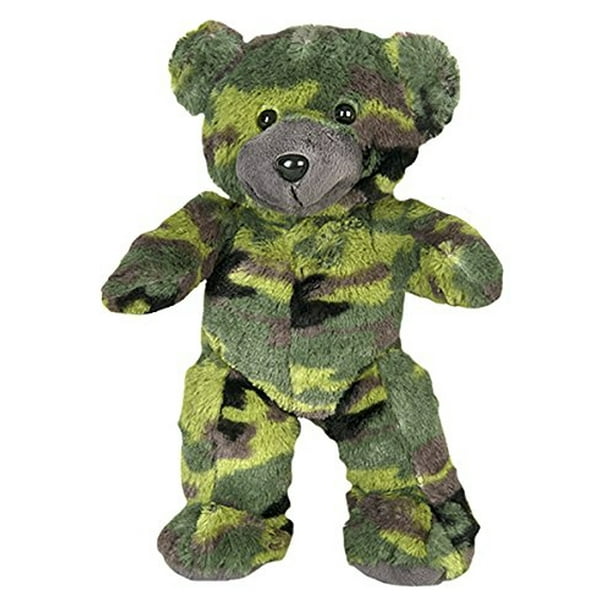 Oso de peluche Stuffems Toy Shop, suave camuflaje de 20 cm