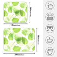 thumbnail image 2 of Ryvnso Green Leaves Dish Drying Mat for Kitchen Countertop 16x18 Small Dish Pad Drainer Rack Dish Sink Mats, 2 of 7