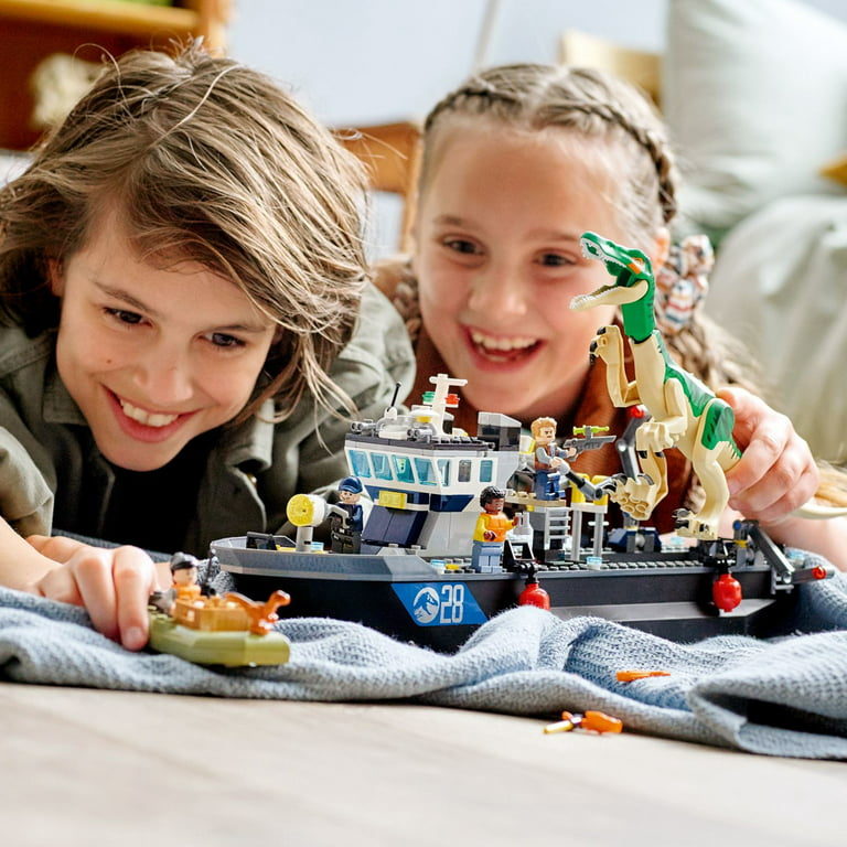 tobak Børnehave ego LEGO Jurassic World Baryonyx Dinosaur Boat Escape 76942 Building Toy  Playset (308 Pieces) - Walmart.com