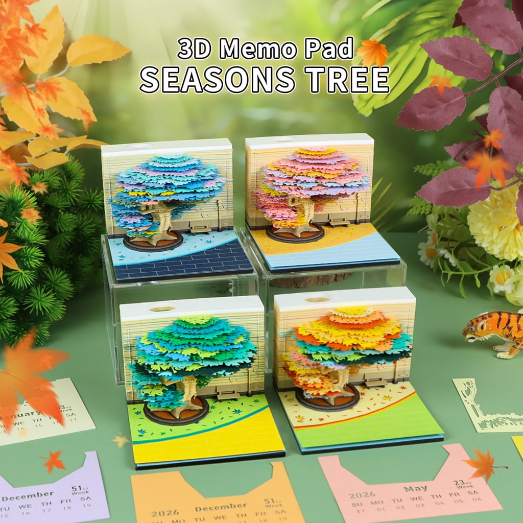 MOMOJIA Twenty twenty six Spring Jungle Papercraft Calendar Weekly Planner With Detachable Record Exemplary For Time Management And Office Deck