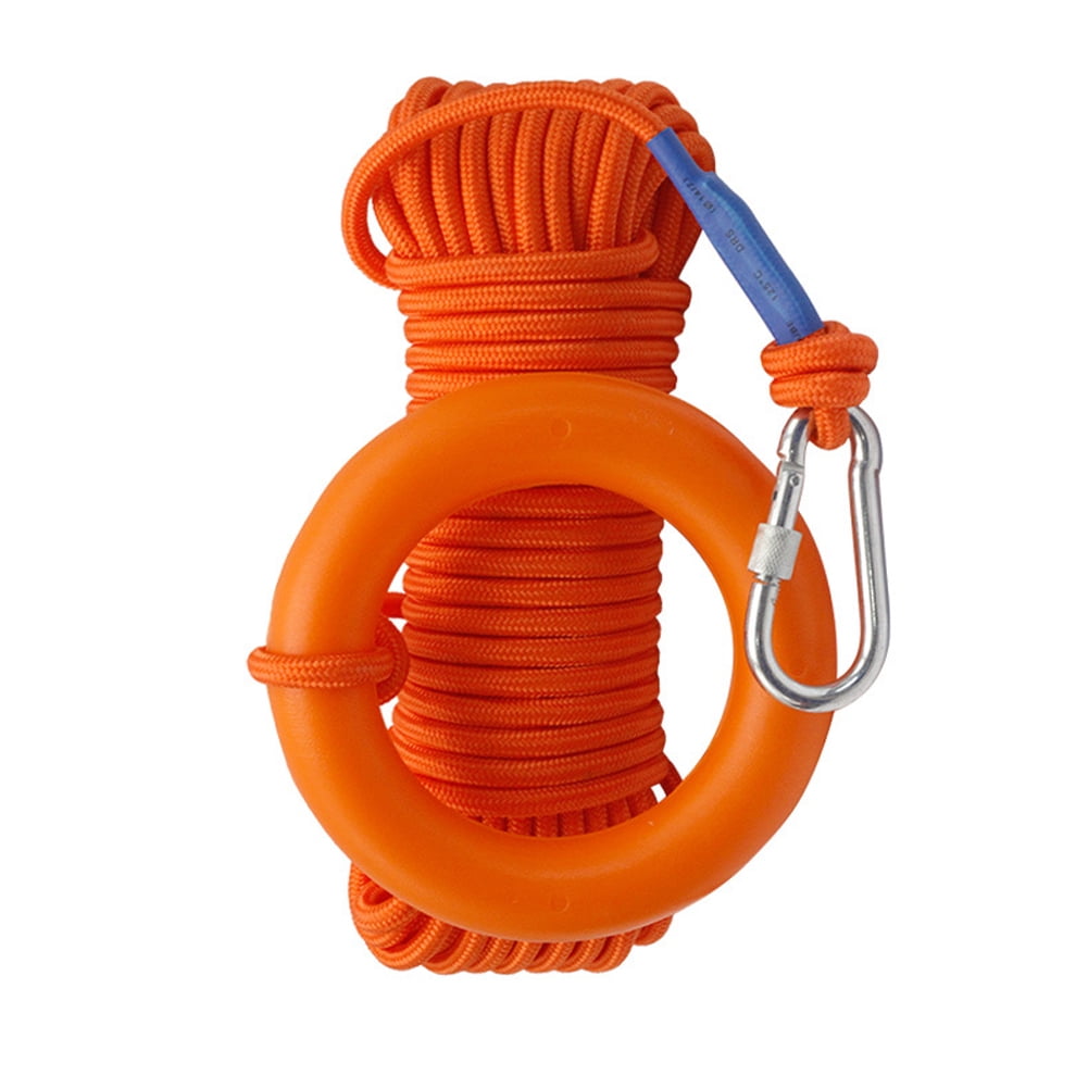 Corde De Sauvetage Flottante 30 Mètres - Réfléchissante, Avec Anneaux Et Crochet | Pour Bateau, Camping, Randonnée Corde De Sauvetage Flottante 30 Mètres - Réfléchissante, Avec Anneaux Et Crochet | Pour Bateau, Camping, Randonnée