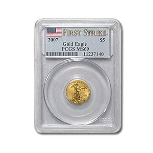 2007 1/10 oz American Gold Eagle MS-69 PCGS (FS)