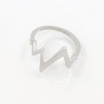 thumbnail image 4 of Finger Ring Fashion Simple ECG Heartbeat Shape Knuckle Ring Charm Ring for Women, 4 of 5