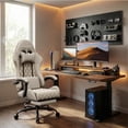 thumbnail image 3 of HLDIRECT Gaming Chair, Ergonomic Fabric Gamer Chair, Video Game Chair with Footrest and Massage Lumbar Cushion, Computer Office Chair, 3 of 9