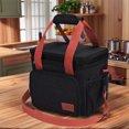 thumbnail image 5 of Unique Bargains Insulated Lunch Bag for Work Office, Picnic, Beach Black, 5 of 6