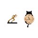 thumbnail image 1 of Estatua del corredor,Estatua de corredor,escultura de arte abstracto,figura,Reloj de pared,Reloj de pared decorativo para baño o dormitorio,Reloj de pared para gatos silencioso,sin, 1 of 8