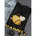 thumbnail image 3 of Happy Bee Shaped T-Shirt Women -Smartprints Designs, Female Large, 3 of 4