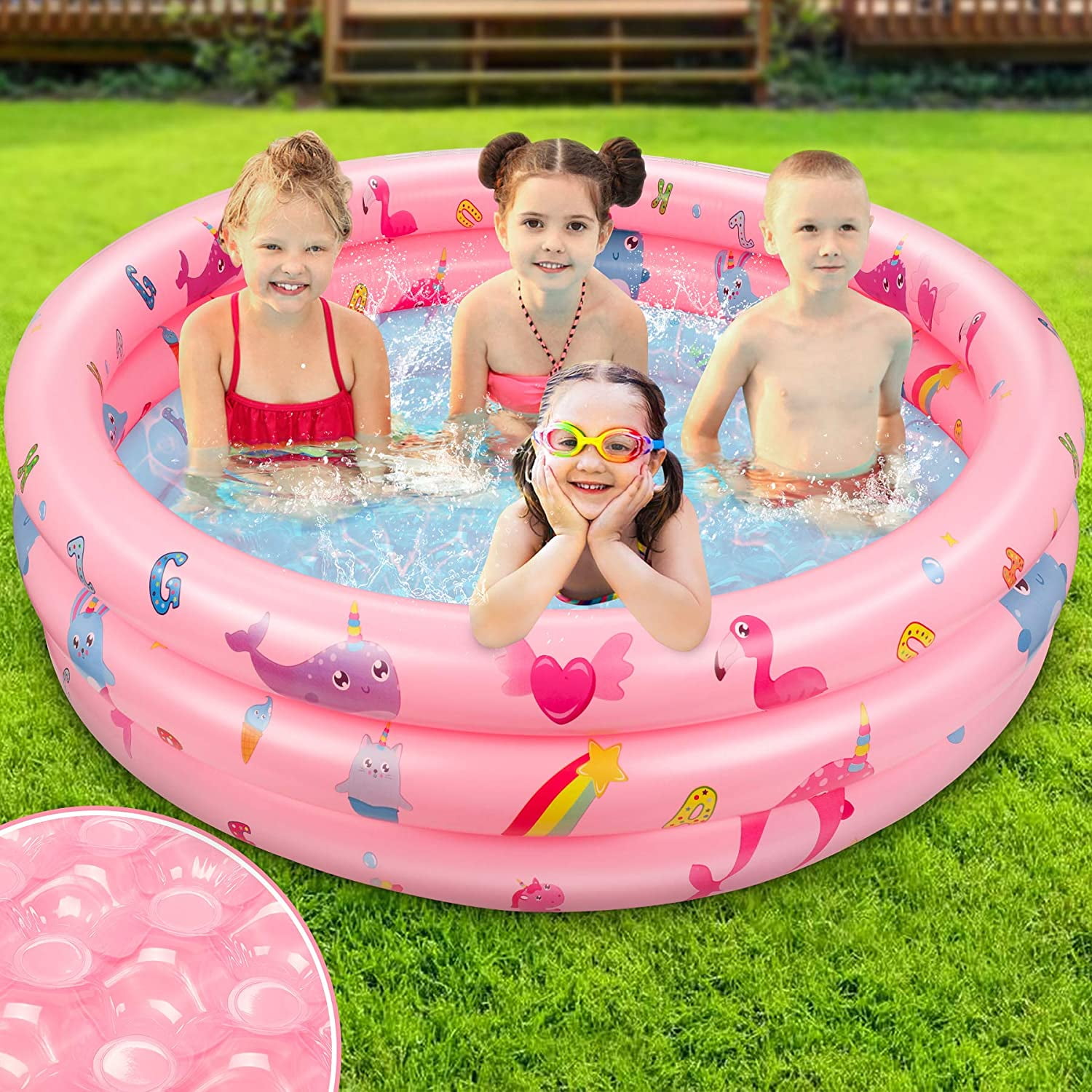 Baby Inflatable Pool Child Toddler Paddling Outdoor Summer Water Fun Skid-proof 