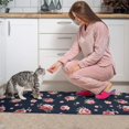 thumbnail image 3 of Pioneer Flower Floral Print Pattern Kitchen Rugs Sets Of 2, Anti Fatigue Non Slip Washable Floor Mats for Kitchen Sink Laundry, 17X30 Inch + 17X47 Inch, 3 of 6