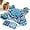 Blue, variant on Raisingwell Snuffle Mat for Dogs Cats with Bakery Theme Sniffing Mat 31.8 x 16.9 inches for Large Breed, Interactive Dog Puzzle Toy & Enrichment Toys for Dog Stress Relief (Bakery)