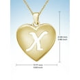 thumbnail image 5 of JewelersClub Initial Letter Pendant for Women|Customizable 14K Gold over Silver X Alphabet Monogram Necklaces for Girls|Cursive Script Capital Letters|Personalized Jewelry Gift for Her, 5 of 5