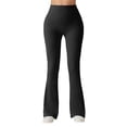 thumbnail image 3 of Stretch Pants for Women High Waisted Workout Yoga Pants Casual Bootcut Yoga Pants Leggings Women for Workout Running Athletic Activewear, 3 of 7