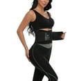 thumbnail image 2 of Kiwi-Rata Waist Trainer Slimmer Belt Body Shaper Slimming Waist Trimmer Girdle Black, 2 of 4