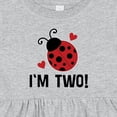 thumbnail image 4 of Inktastic Ladybug 2nd Birthday Cute 2 Year Old Girls Baby Dress, 4 of 5