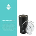 thumbnail image 2 of TAL Stainless Steel Antimicrobial Tumbler Water Bottle 30 fl oz, Black, 2 of 7