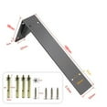 thumbnail image 1 of Heavy Duty Mantel Brackets, Large Metal Shelf Wall Mounted Floating Triangle Hand Welded Countertop Holder Load 250KG, 1 of 4
