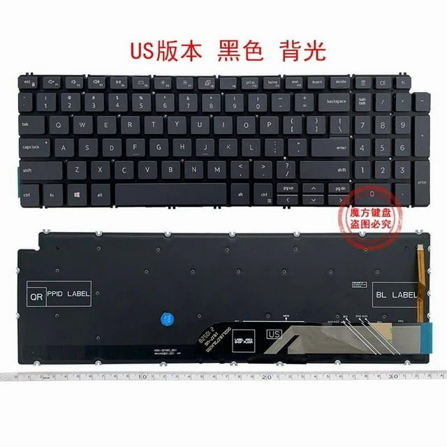 Nouveau Clavier Rétroéclairé US pour Dell 5508 3500 5580 Latitude 3510 P102F Ordinateur Portable Anglais OEM US Noir Rétroéclairé
