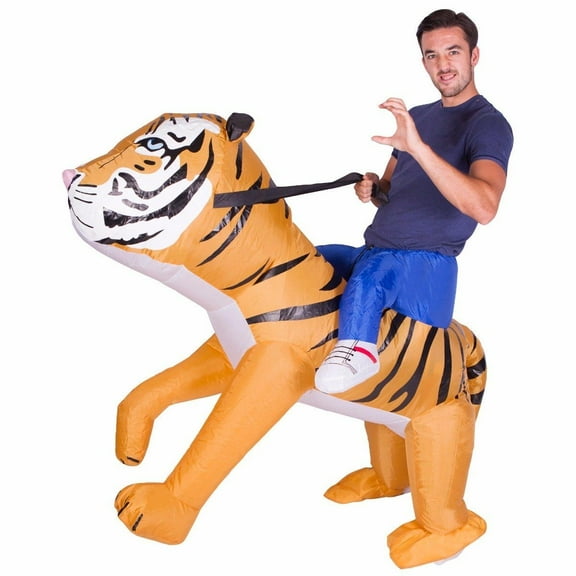 Bodysocks Adult Inflatable Tiger Fancy Dress Costume