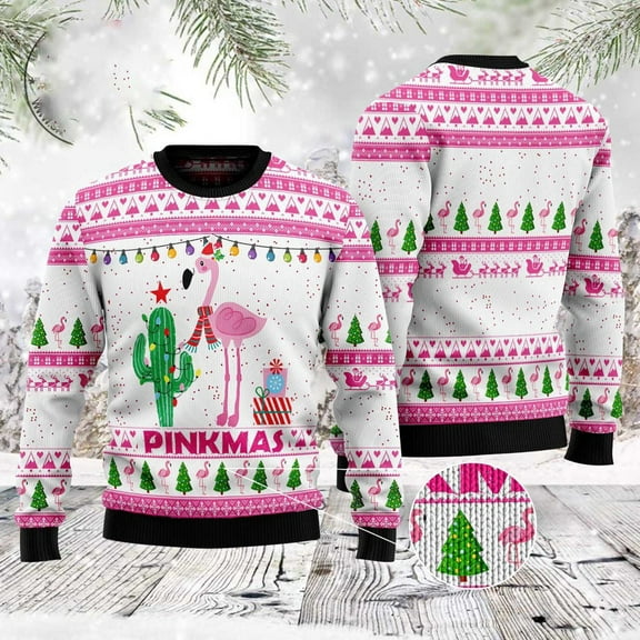 Merry Pinkmas Ugly Christmas Sweater, Christmas Sweater, Ugly Sweater, Funny Xmas Sweaters