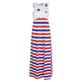 thumbnail image 2 of Casual Ropa Cómoda Linda de Playa Verano Día Nacional Reuniones Patrióticas METRO Yinane maxi vestido con bolsillo, 2 of 8
