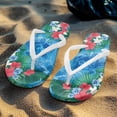 thumbnail image 4 of Chririnla Sea Turtle Print Flip Flops for Women Casual Comfortable Yoga Mat Slides Sandals with Arch Support Quick Dry Lightweight Thin Strap Beach Sandal for Pool Vacation, 4 of 7
