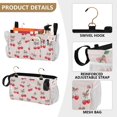 thumbnail image 4 of Ryvnso Bedside Caddy Cherry with Bows Bedside Storage Bag Hanging Organizer, 4 of 8