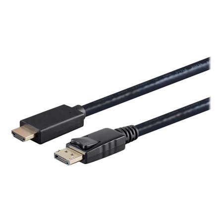 UPC: 0889028043370 | Monoprice DisplayPort 1.1 to HDTV Cable – 6 Feet – Black