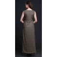 thumbnail image 4 of Bimba Robe Longue Décontractée d'Été Sans Manches à Fente avant Imprimée Géométrique pour Femmes - Medium, 4 of 5