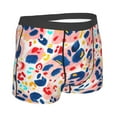 thumbnail image 3 of Balery Hand Painted Abstract Leopard Print Men's Boxer Briefs, Soft and Breathable Cotton Underwear with nylon Waistband-Medium, 3 of 9