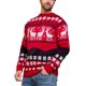 thumbnail image 2 of Suéteres navideños para mujeres, hombres y parejas, suéter feo unisex, suéter de punto con estampado de renos navideños, sudadera navideña de Papá Noel, 2 of 5