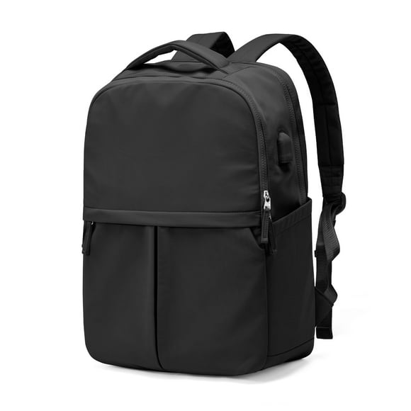 Mochila para portátil Suratio negra ligera para mujeres y hombres
