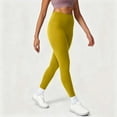 thumbnail image 2 of High Waisted Leggings for Women Slim Fitted Comfy Soft Yoga Pants Womens Gym Workout Running Leggings (M, Yellow), 2 of 5