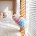 thumbnail image 4 of Caterpillar Plush Toy, Tie-dye Yellow, 1 Piece, Soft Cuddly Toy for Kids Snuggle Play Decor, 4 of 6