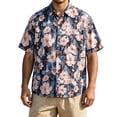thumbnail image 2 of Yertdoel Hawaiian Shirt for Men Summer Funny Floral Printed Short Sleeve Loose Fit Button Down Beach Tops Outdoor Fashion Cozy Lightweight Casual Shirts, 2 of 5