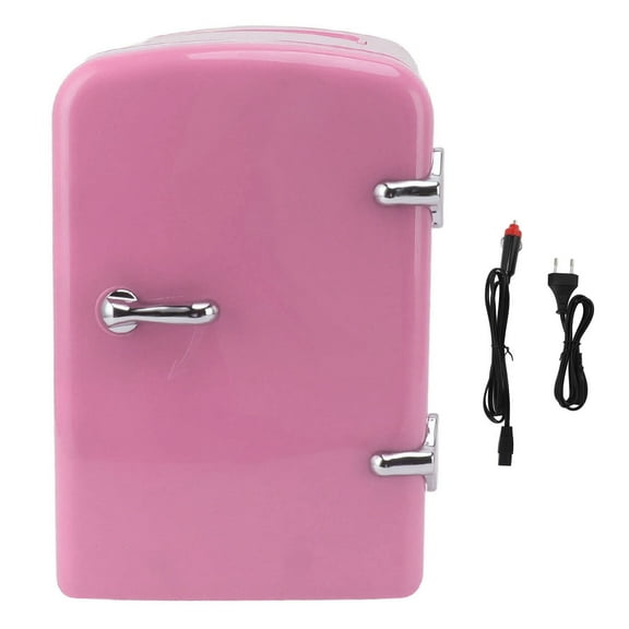 Mini Beauty Fridge, Mini Refrigerator Fridges for Bedrooms, Portable Small Fridge for Car, Travel, Home Skincare, Makeup (UK Plug)