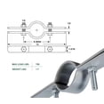 thumbnail image 7 of 4 in. Riser Clamp in Galvanized Steel 4" (2 Pack), 7 of 7