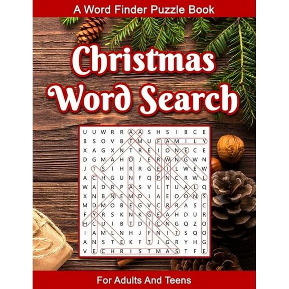 Christmas Word Search For Adults: A Word Seek Puzzle Book For Adults And Teens With Educational Holiday History