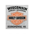 thumbnail image 2 of Harley-Davidson Men's Bar & Shield Pullover Crew Sweatshirt, Gray 30296628 (M), Harley Davidson, 2 of 2