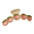 thumbnail image 2 of Cheers US Large Hair Claw Clips for Women, Cute Peach Hair Clips for Girl Women Claw Clip for Thin Thick Curly Hair Nonslip Strong hold French Design Hair Styling Accessories, 2 of 7