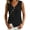 Black, variant on Qiopertar Women's Linen Tank Tops Sleeveless V Neck Button Down Casual Summer Blouses Boho Wrap Tie Front Loose Beach Tops, Black XXL