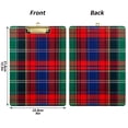 thumbnail image 5 of FORMRS Acrylic Clipboard with Low Profile Clip Standard A4 Letter Size, 12.5" x 9", Red Green Pattern, 5 of 8